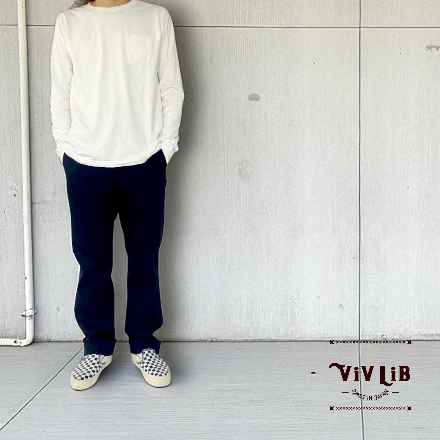 チノフィットセルビッチデニムパンツ〈定番ライン〉/ブラックデニム