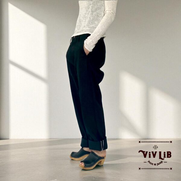 チノフィットセルビッチデニムパンツ〈定番ライン〉/ブラックデニム