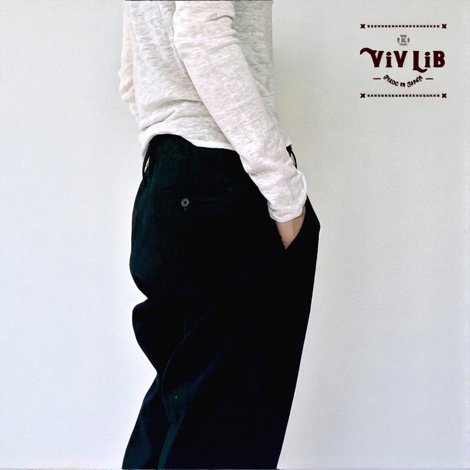 チノフィットセルビッチデニムパンツ〈定番ライン〉/ブラックデニム