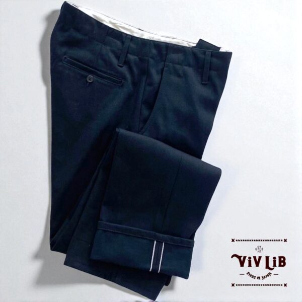 チノフィットセルビッチデニムパンツ〈定番ライン〉/ブラックデニム