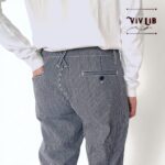 チノフィットセルビッチデニムパンツ〈定番ライン〉/ヒッコリーデニム