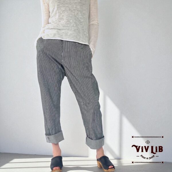 チノフィットセルビッチデニムパンツ〈定番ライン〉/ヒッコリーデニム