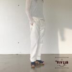 チノフィットセルビッチデニムパンツ〈定番ライン〉/ホワイトデニム