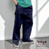岡山セルビッチデニム リラックスドロストパンツ