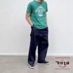 岡山セルビッチデニム　リラックスドロストパンツ