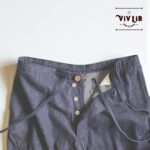 岡山セルビッチデニム　リラックスドロストパンツ