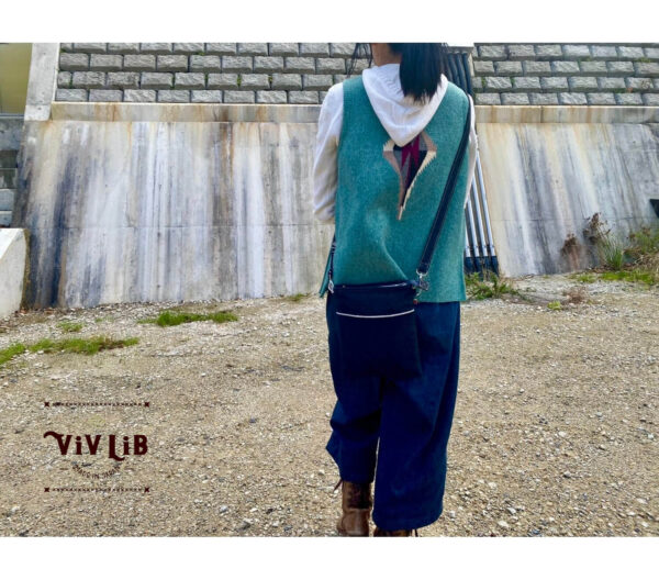 セルビッチデニムのサコッシュ・13.5oz・スマホショルダー