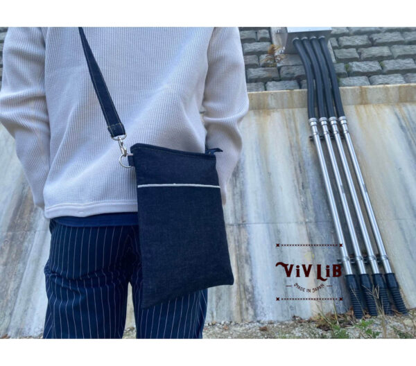 セルビッチデニムのサコッシュ・13.5oz・スマホショルダー