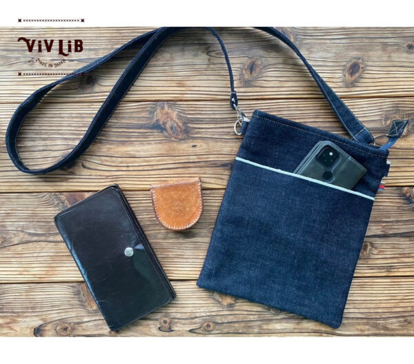 セルビッチデニムのサコッシュ・13.5oz・スマホショルダー