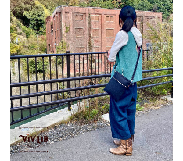 セルビッチデニムのサコッシュ・13.5oz・スマホショルダー