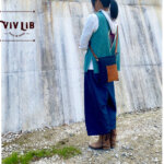 セルビッチデニム×革ポケットのサコッシュ・13.5oz・スマホショルダー