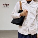 岡山セルビッチブラックデニム×イタリアンレザートートバッグ