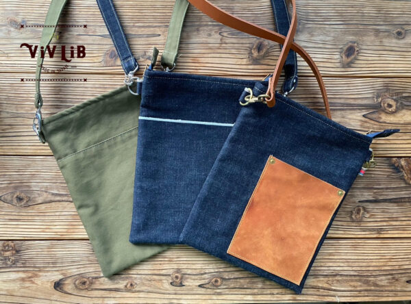 セルビッチデニムのサコッシュ・13.5oz・スマホショルダー