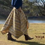 ジャガード織りオルテガ柄トレンチスカート