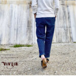 チノフィットセルビッチデニムパンツ〈定番ライン〉/ストライプデニム