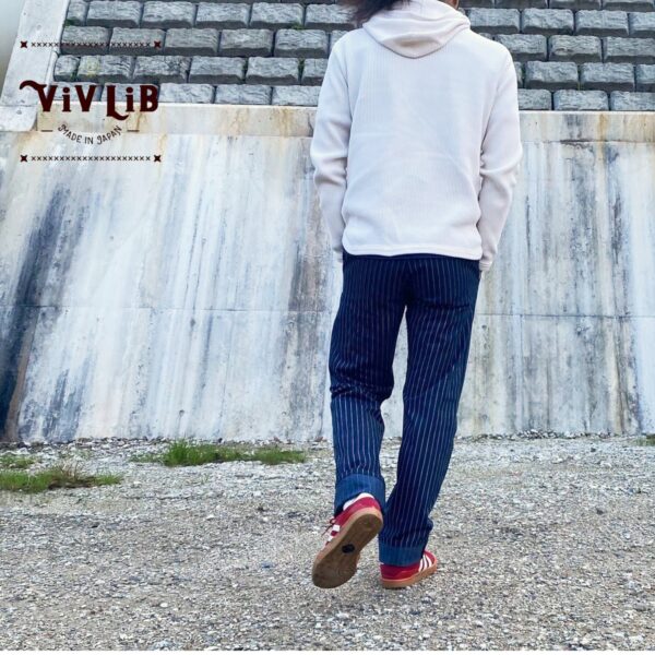 チノフィットセルビッチデニムパンツ〈定番ライン〉/ストライプデニム