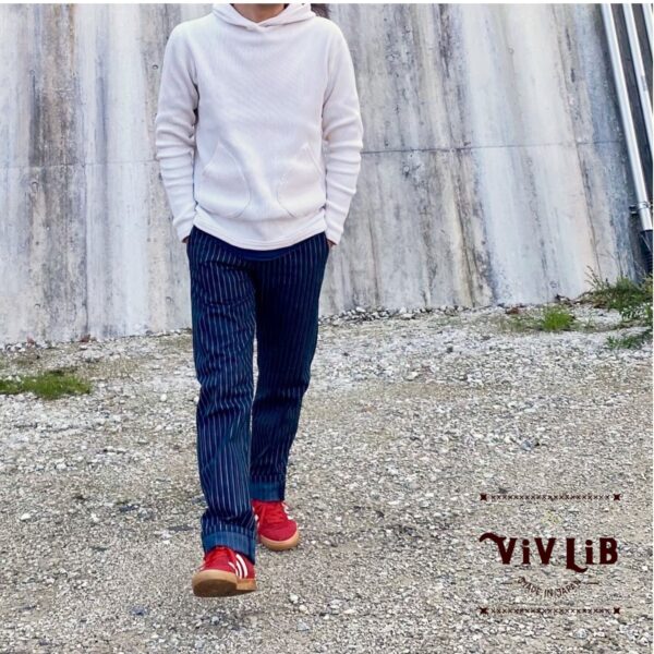 チノフィットセルビッチデニムパンツ〈定番ライン〉/ストライプデニム