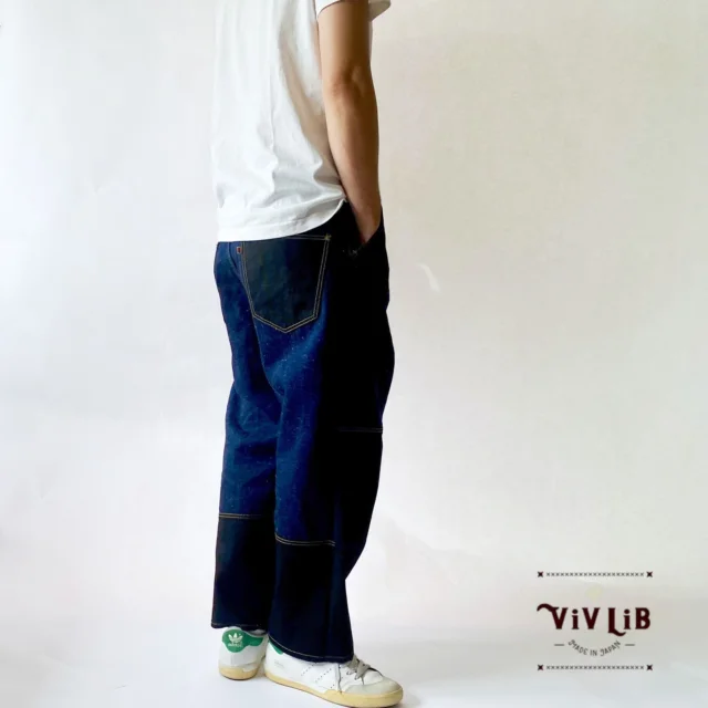 Bicolor selvedge denim sarouel pants
¥ 23,000

#vivlib #Bicolor #selvedge #denim #sarouel #denimpants