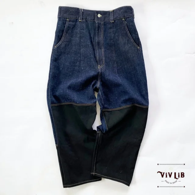 Bicolor selvedge denim sarouel pants
¥ 23,000

#vivlib #Bicolor #selvedge #denim #sarouel #denimpants